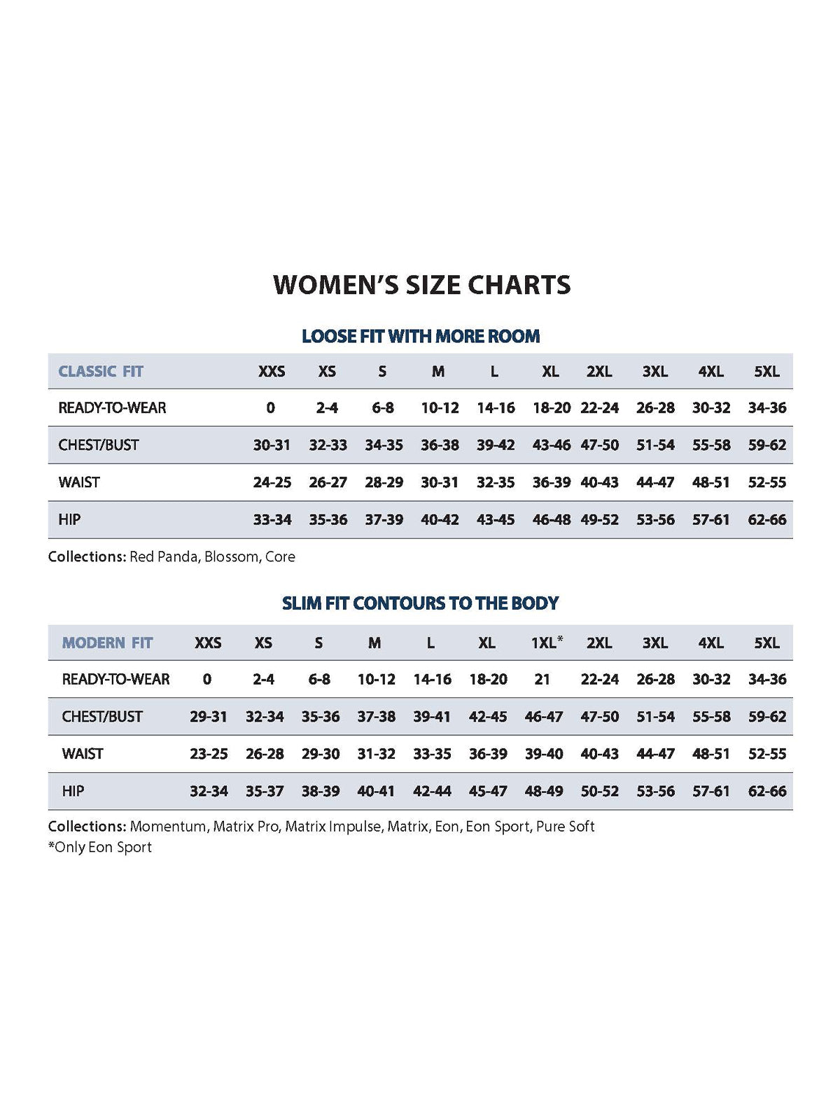 SIZECHART