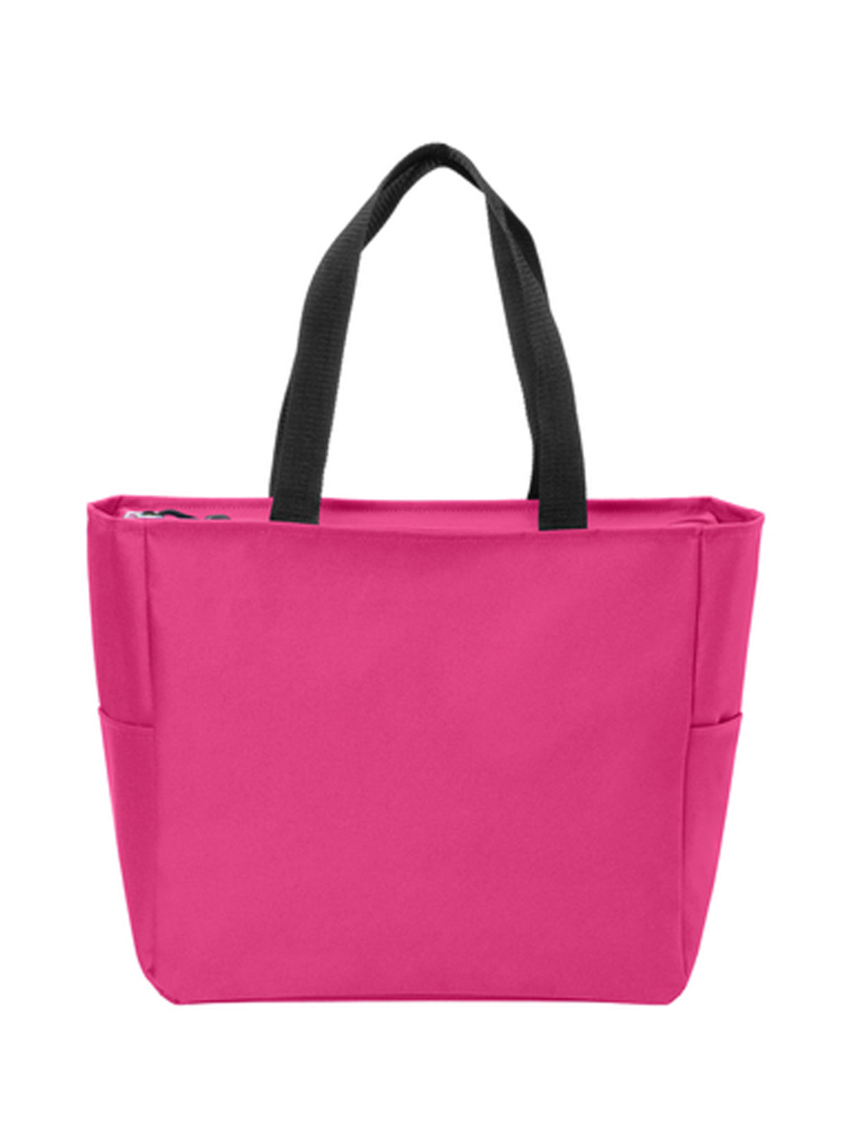 Essential Two-Pocket Zip Tote Bag - BG410 - Pink Azalea
