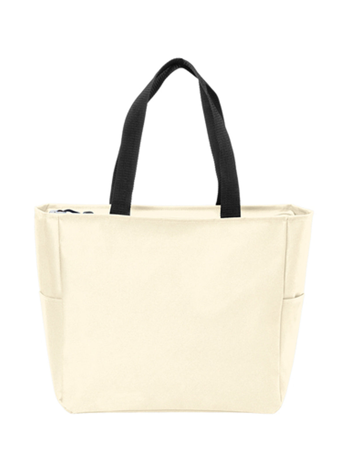 Essential Two-Pocket Zip Tote Bag - BG410 - Stone
