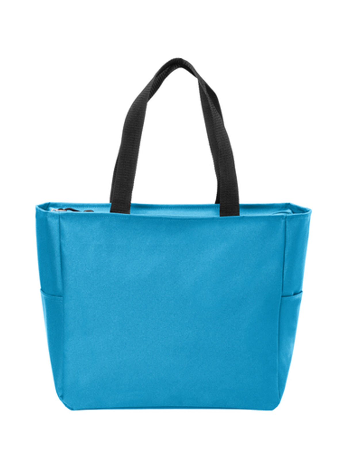 Essential Two-Pocket Zip Tote Bag - BG410 - Turquoise