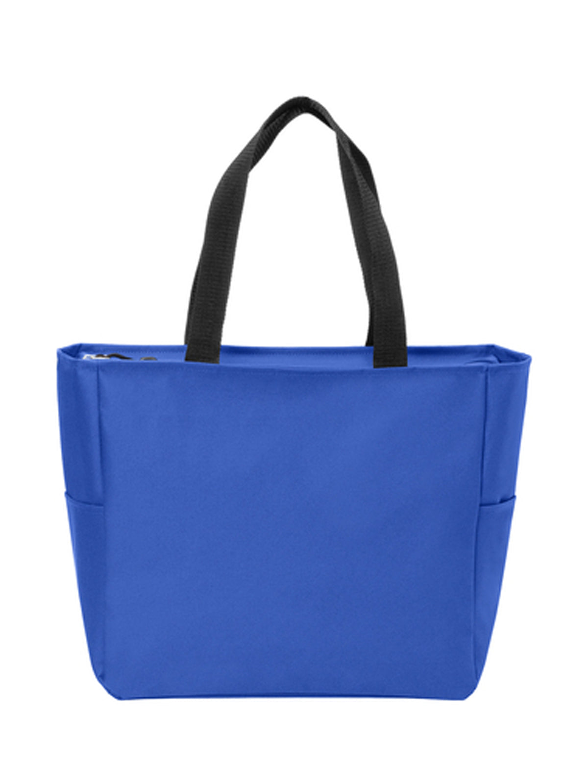 Essential Two-Pocket Zip Tote Bag - BG410 - True Royal