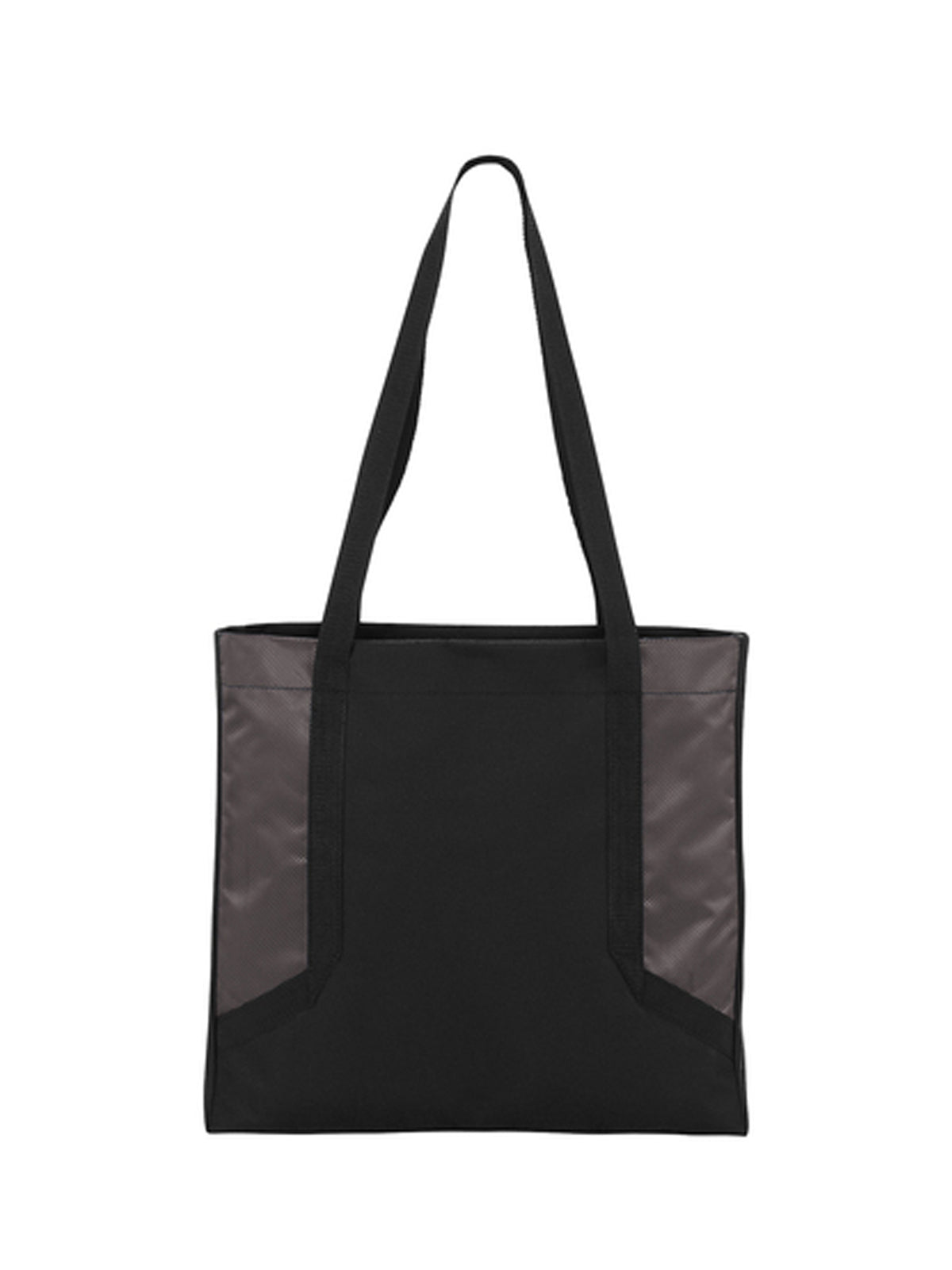 Over-the-Shoulder Circuit Tote Bag - BG417 - Sterling Grey/ Black