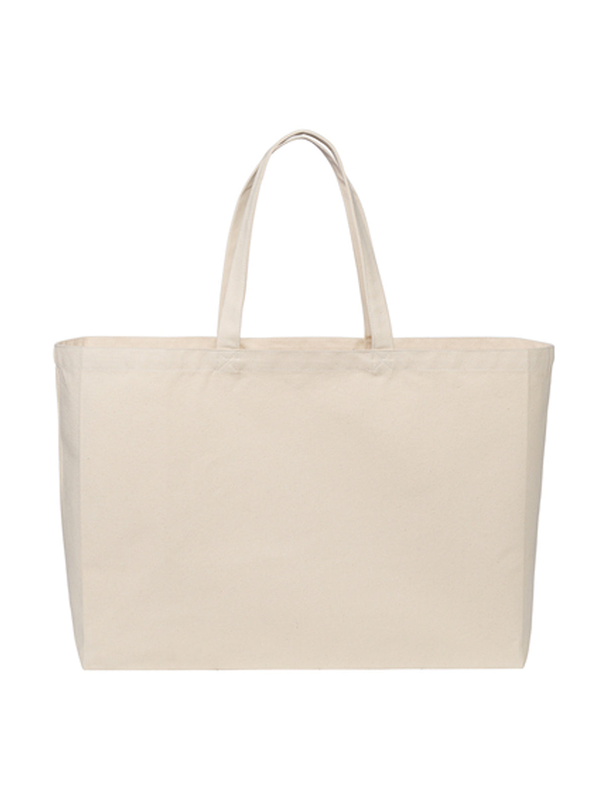 Cotton Canvas Jumbo Tote Bag - BG427 - Natural