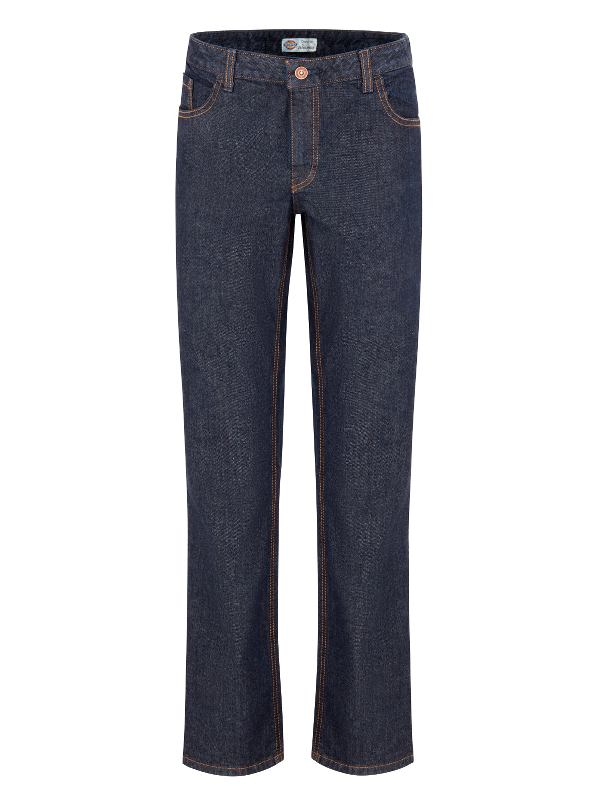 Women's Industrial Denim 5-Pocket Relaxed Fit Jean - FD23 - Indigo Blue