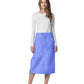 Women's Mid-Calf Length Drawstring Skirt