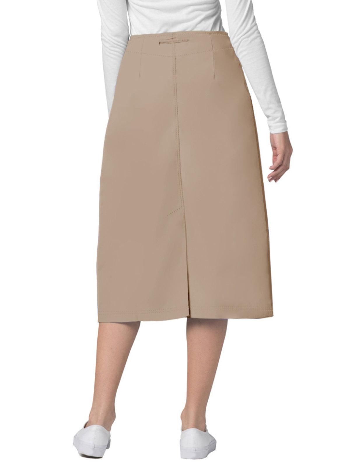 Women's Mid-Calf Length Drawstring Skirt