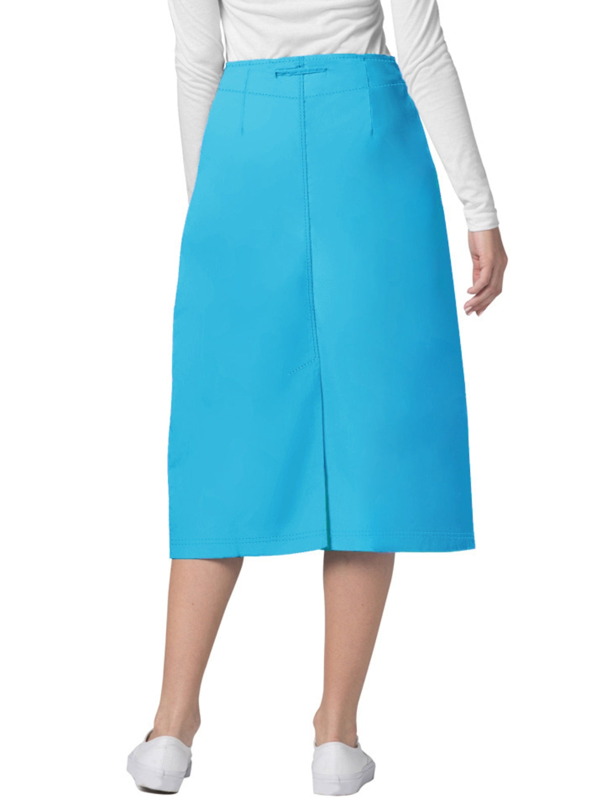 Women's Mid-Calf Length Drawstring Skirt