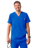 Men's V-Neck Top - A6010 - Royal Blue