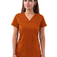 Women's V-Neck Sweetheart Top - P4210 - Cinnamon