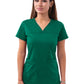 Women's V-Neck Sweetheart Top - P4210 - Hunter Green