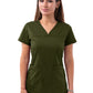 Women's V-Neck Sweetheart Top - P4210 - Olive