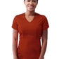 Women's V-Neck Top - P7002 - Red Ochre