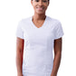 Women's V-Neck Top - P7002 - White