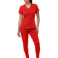 Women's Modern Athletic Jogger Scrub Set - P9500 - Apple