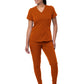 Women's Modern Athletic Jogger Scrub Set - P9500 - Cinnamon