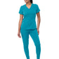 Women's Modern Athletic Jogger Scrub Set - P9500 - Teal Blue