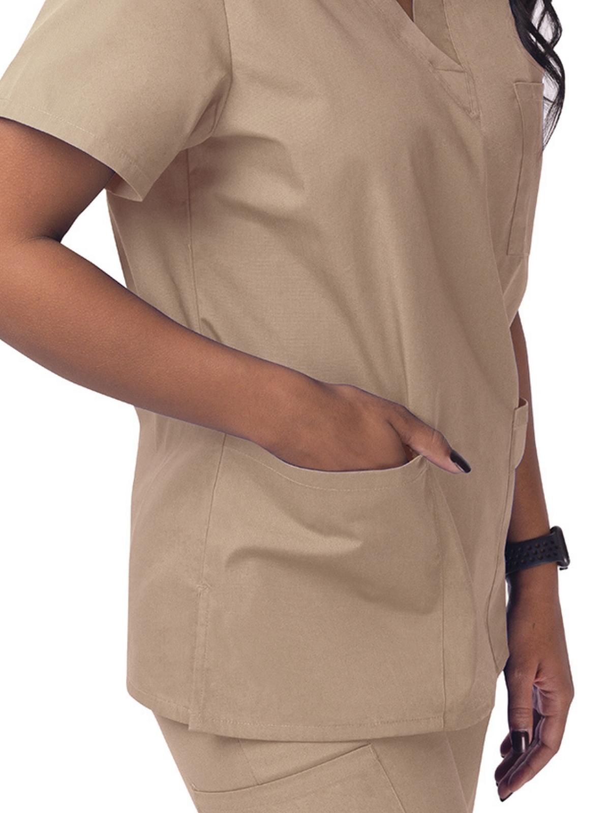 Unisex V-Neck 3 Pocket Top