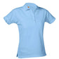 Ladies Pique Knit Short Sleeve Polo Shirt - 9735 - Light Blue