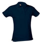Ladies Pique Knit Short Sleeve Polo Shirt - 9735 - Dark Navy