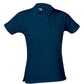 Ladies Pique Knit Short Sleeve Polo Shirt - 9735 - Navy