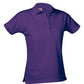 Ladies Pique Knit Short Sleeve Polo Shirt - 9735 - Tulane Purple