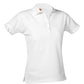 Ladies Pique Knit Short Sleeve Polo Shirt - 9735 - White