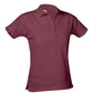 Ladies Pique Knit Short Sleeve Polo Shirt - 9735 - Wine