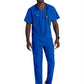 Men's V-Neck Zip Pockets Amplify Scrub Top