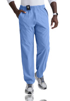 Men's Seven-Pocket Zip-Fly Amplify Scrub Pant - 0217 - Ciel Blue