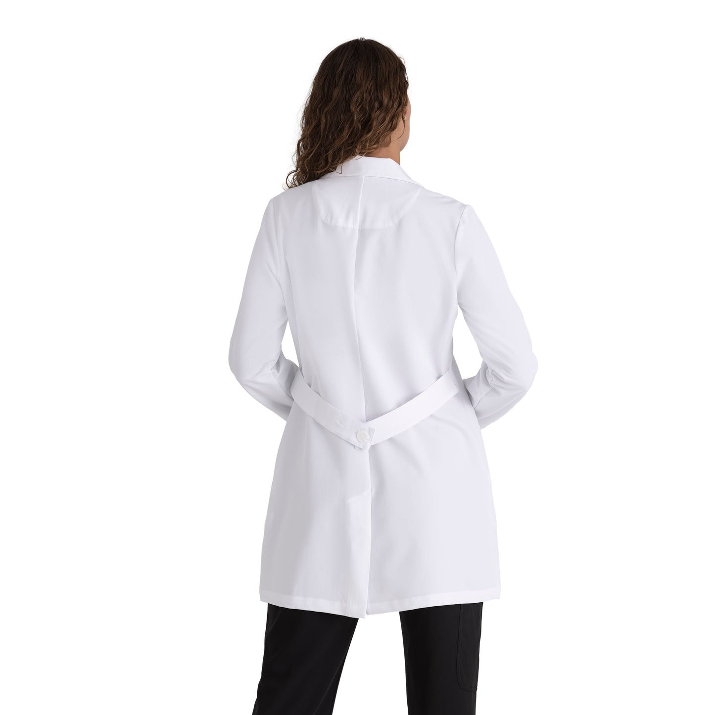 Women's Three-Pocket Round Notch Collar 32" Brooke Lab Coat