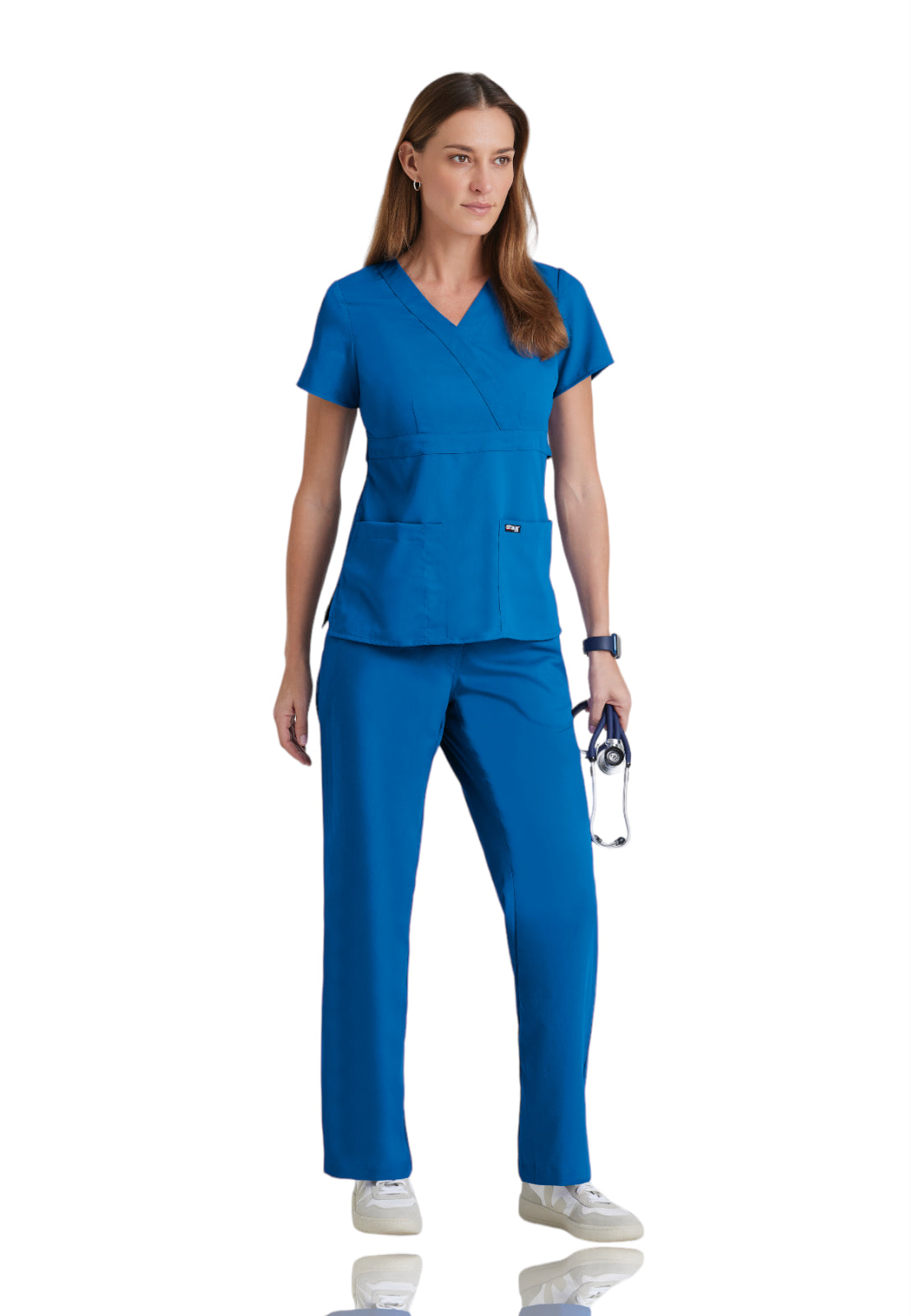 Women's Mock Wrap Riley Scrub Top