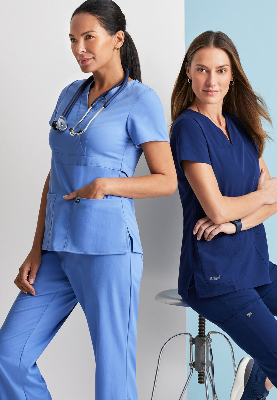 Women's Mock Wrap Riley Scrub Top