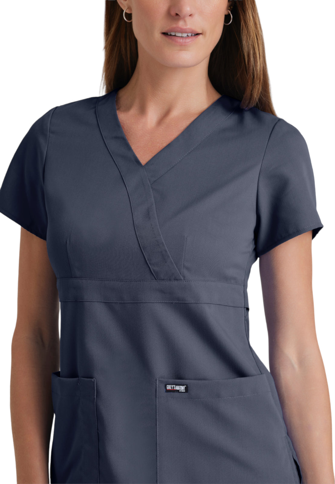 Women's Mock Wrap Riley Scrub Top