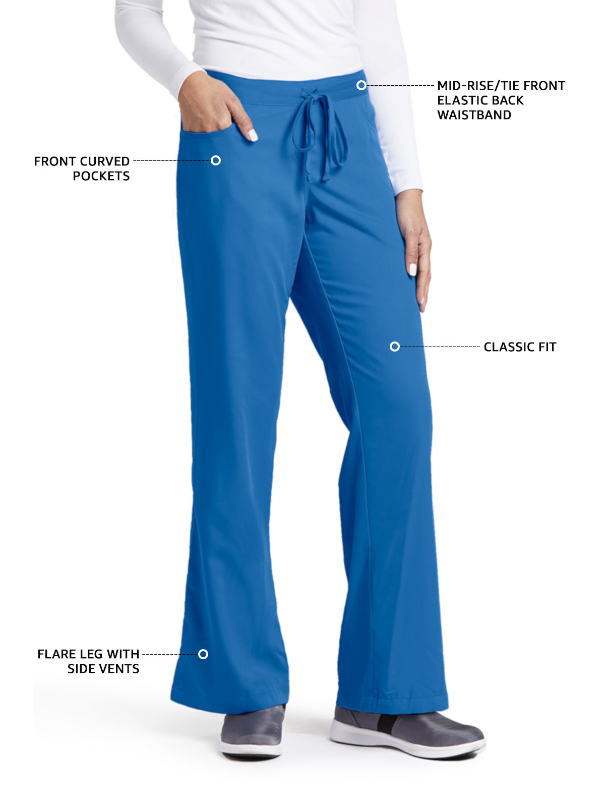 Women's Tie Front Riley Scrub Pant