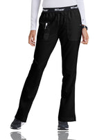 Women's Three-Pocket Flared Leg Aubrey Scrub Pant - 4275 - Black