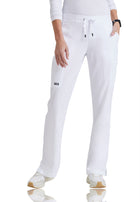 Women's Six-Pocket Straight Leg Mia Scrub Pant - 4277 - White