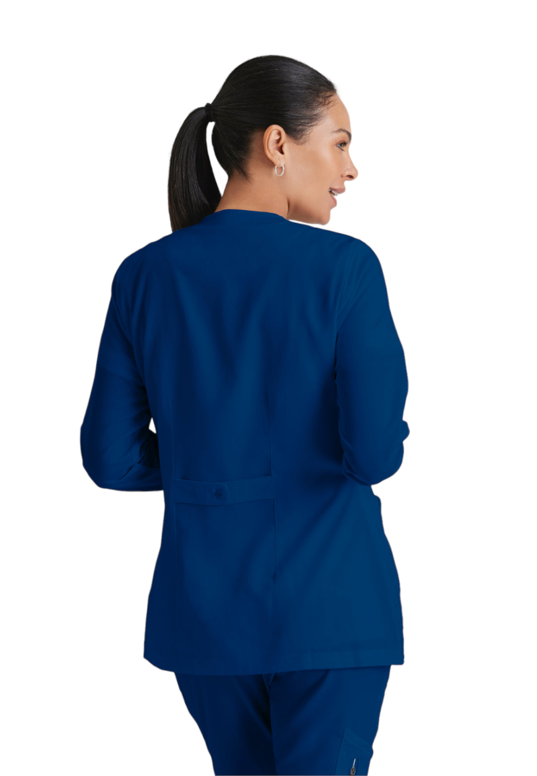 Women's Round Neck Jamie Warm Up Scrub Jacket