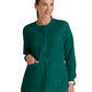 Women's Four-Pocket Zip-Up Jamie Warm Up Scrub Jacket - 4450 - Hunter Green