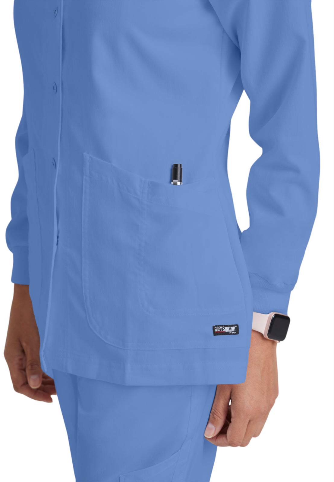 Women's Round Neck Jamie Warm Up Scrub Jacket