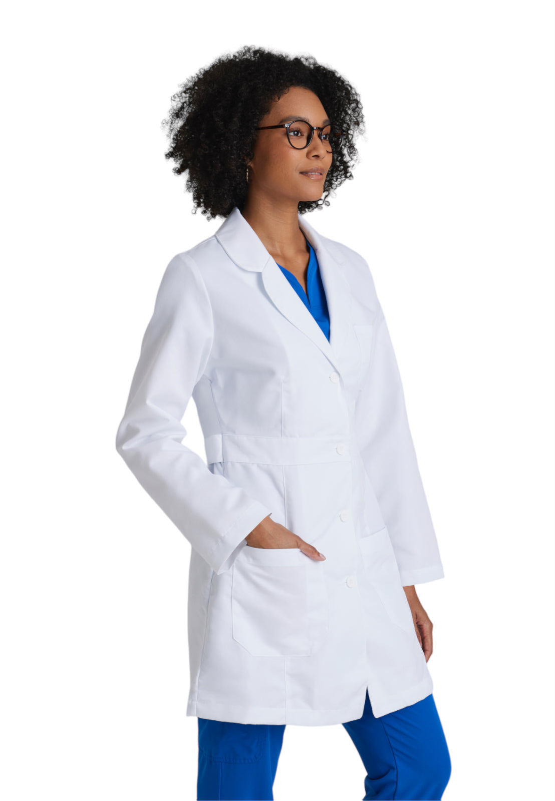 Women's Three-Pocket Princess Seam 34" Lily Lab Coat