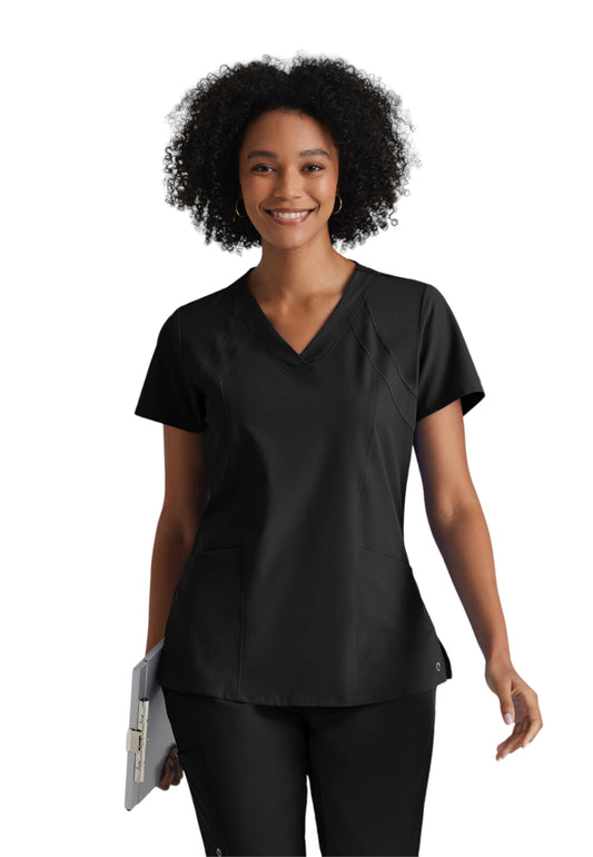 Women's V-Neck Racer Scrub Top