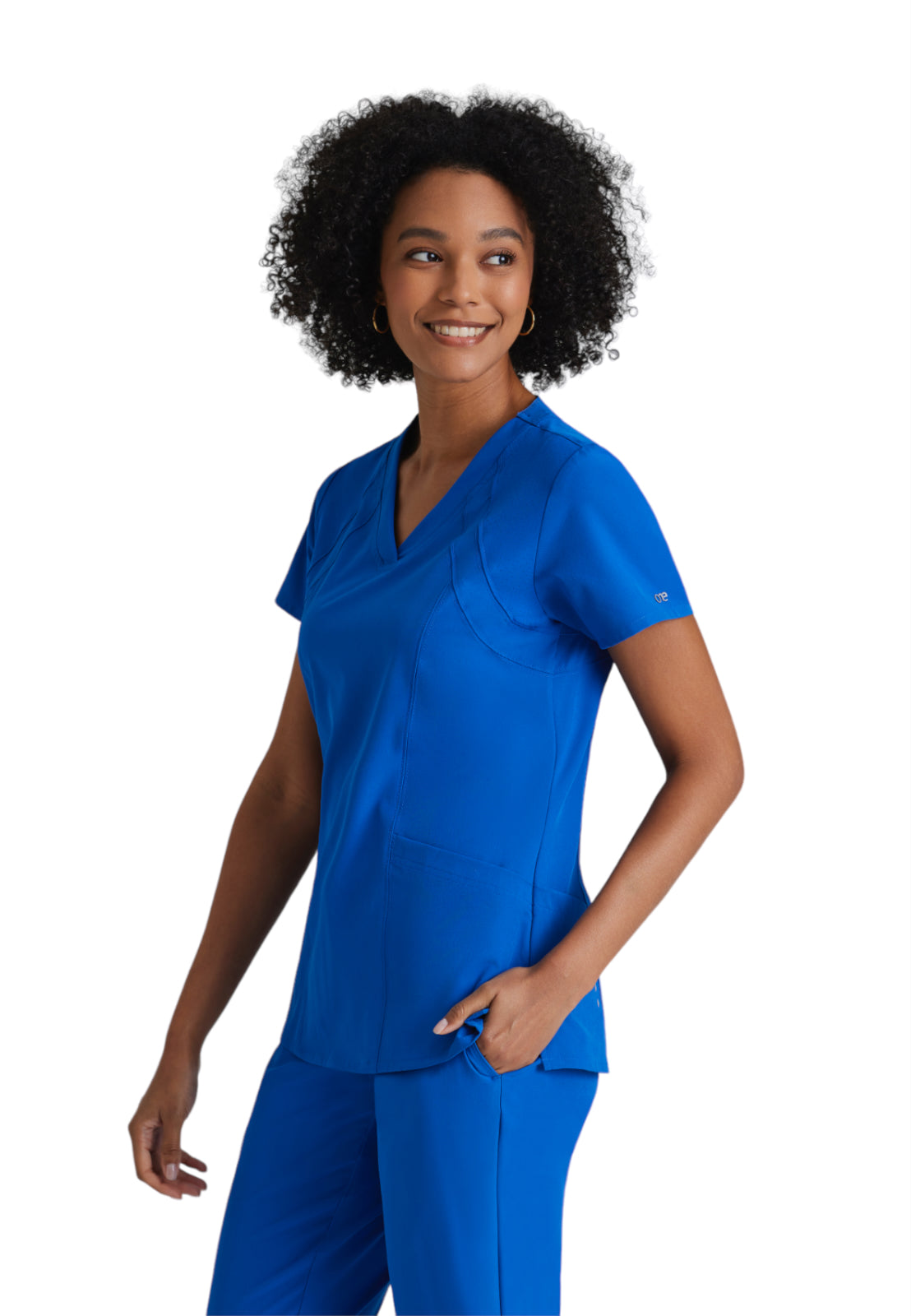 Women's V-Neck Racer Scrub Top