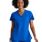Women's Four-Pocket V-Neck Racer Scrub Top - 5105 - New Royal