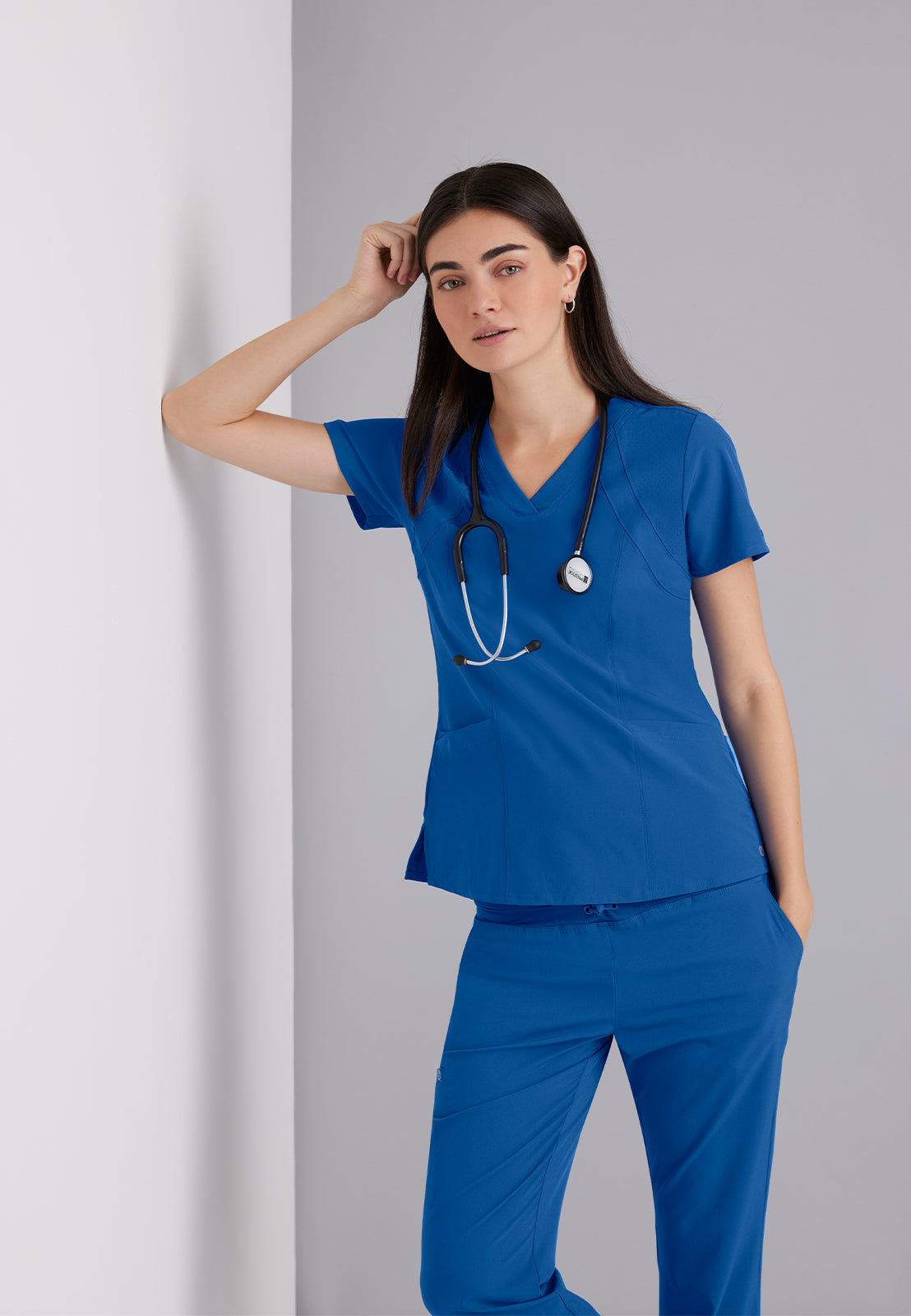 Women's V-Neck Racer Scrub Top