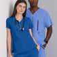 Women's V-Neck Racer Scrub Top