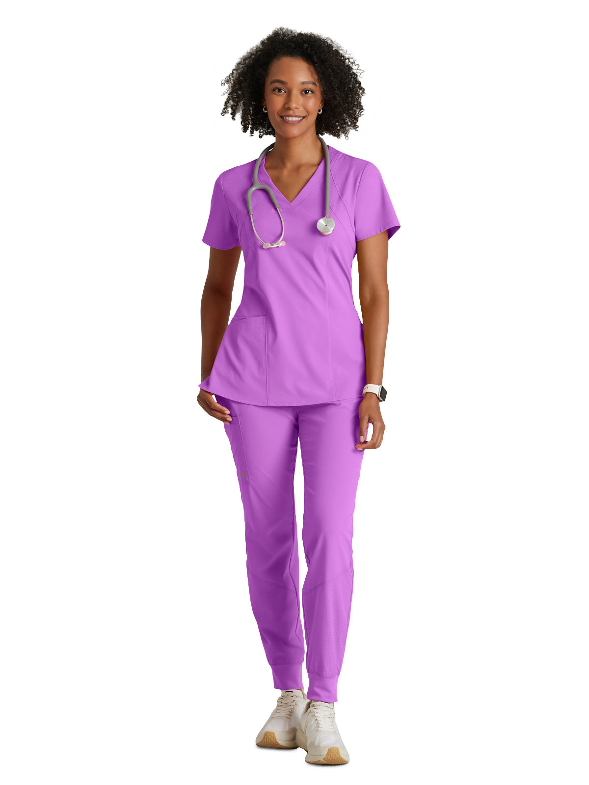 Women's V-Neck Racer Scrub Top