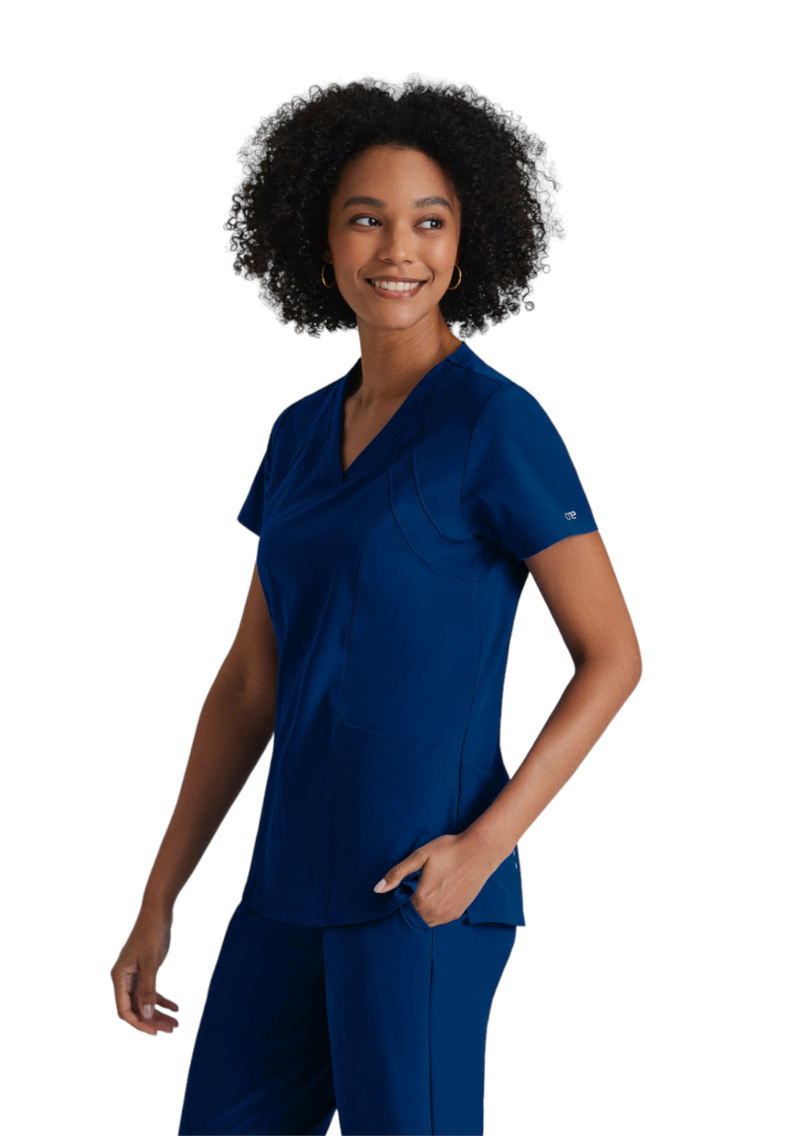 Women's V-Neck Racer Scrub Top