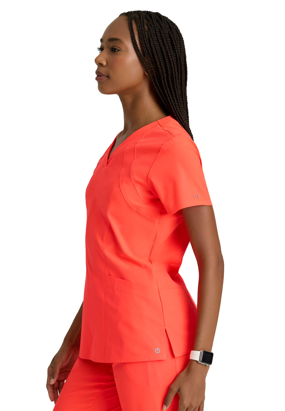 Women's V-Neck Racer Scrub Top