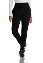 Women's Three-Pocket Mid-Rise Boost Jogger Scrub Pant - BOP513 - Black