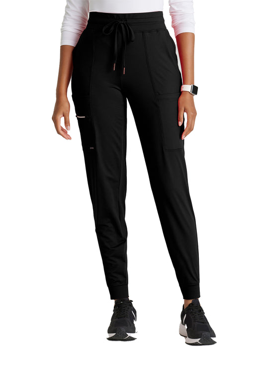 Women's Five-Pocket Pro Jogger Scrub Pant - BOP631 - Black